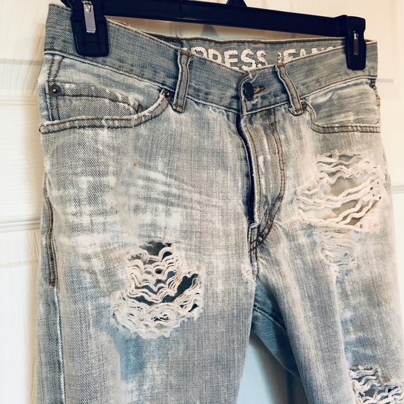 Classic Express Jeans Distressed Ripped - Picture 1 of 6